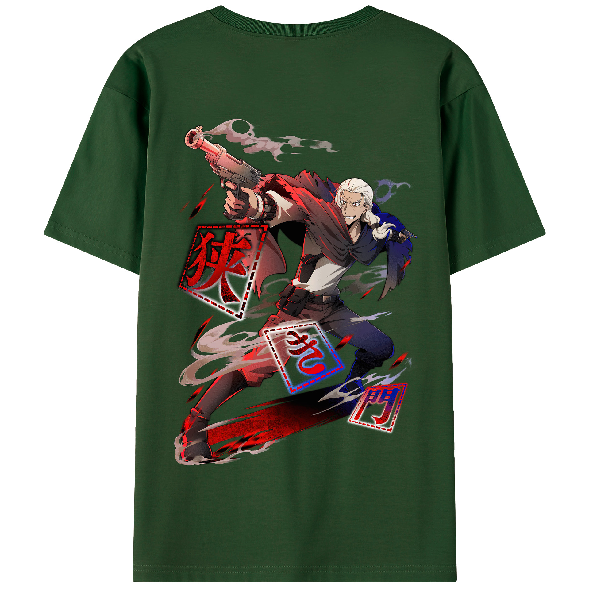 （画像用） 文豪ストレイドッグス Bungo Stray Dogs 綿100％半袖Tシャツ（背面プリント）